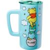 Silver Buffalo Lilo and Stitch Floral Tropical Blue Double Wall Travel Tumbler with Slide Close Lid, 20 Ounces(Winnie the Pooh (15 Ounces))