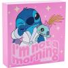 Silver Buffalo Stitch Morning Aliens Glitter 6″ x 6″ x 1.5″ Box Wall Sign