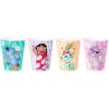 Silver Buffalo Disney Lilo and Stitch 4 Piece Plastic Mini Cup Set Featuring Lilo, Stitch, Scrump, and Angel, 1.5 Ounces