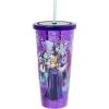 Silver Buffalo Disney Lilo and Stitch Pineapple Plastic Confetti Cold Cup with Lid and Straw, 32 Ounces(Disney Villains)