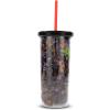 Silver Buffalo Disney Lilo and Stitch Rainbow and Pineapple Tropical Plastic Tall Cold Cup with Lid and Straw, 20 Ounces(Five Nights at Freddy’s)