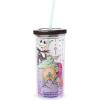 Silver Buffalo Disney Lilo and Stitch Rainbow and Pineapple Tropical Plastic Tall Cold Cup with Lid and Straw, 20 Ounces(Nightmare Before Christmas “Forever and Always”)