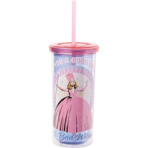Silver Buffalo Disney Lilo and Stitch Rainbow and Pineapple Tropical Plastic Tall Cold Cup with Lid and Straw, 20 Ounces(Wizard of Oz Glinda)