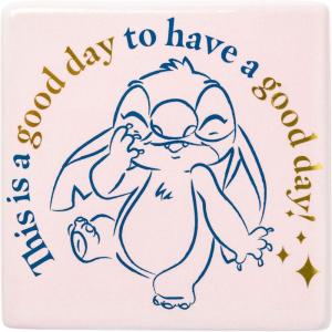 Silver Buffalo Disney Lilo and Stitch “This is a Good Day to Have a Good Day” Ceramic Box Sign, 5” x 5”