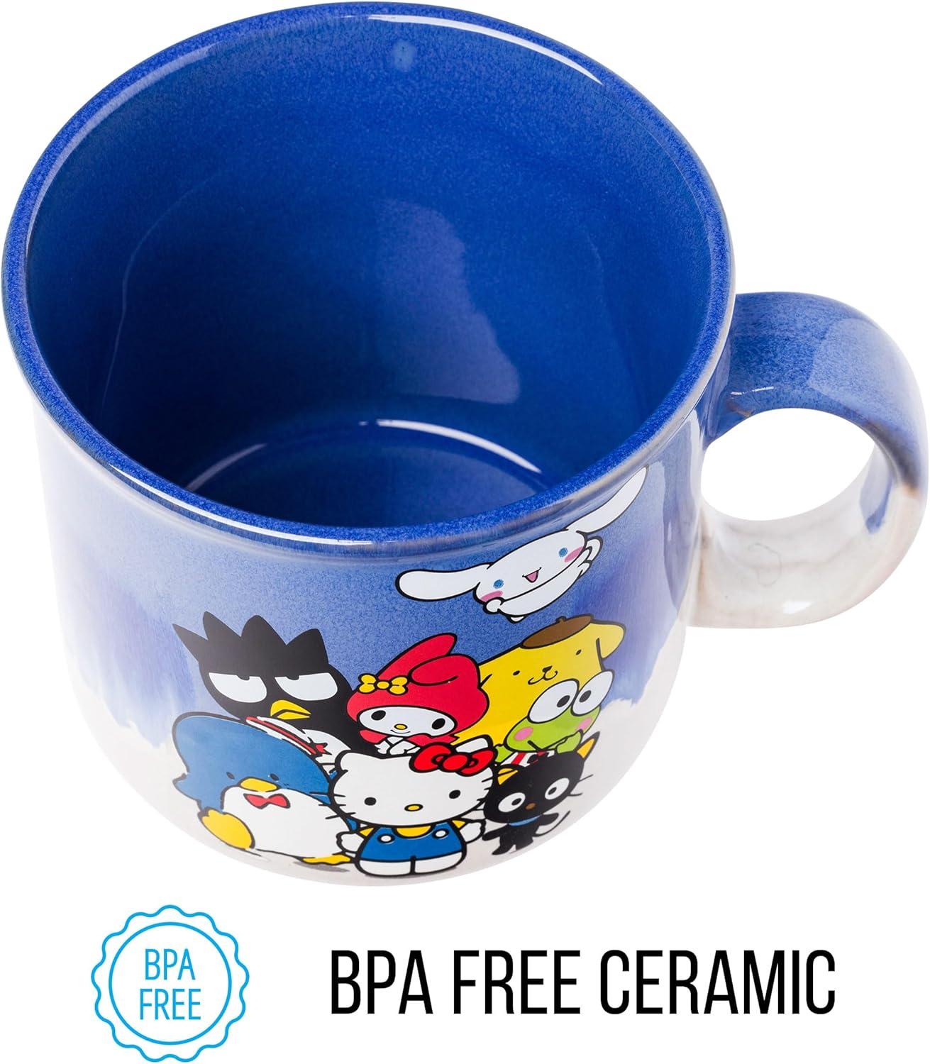 image:imageSilver Buffalo Disney Winnie the Pooh Bees and Honey Reactive Glaze Ceramic Camper Mug 20 OuncesHello Kitty and Friends