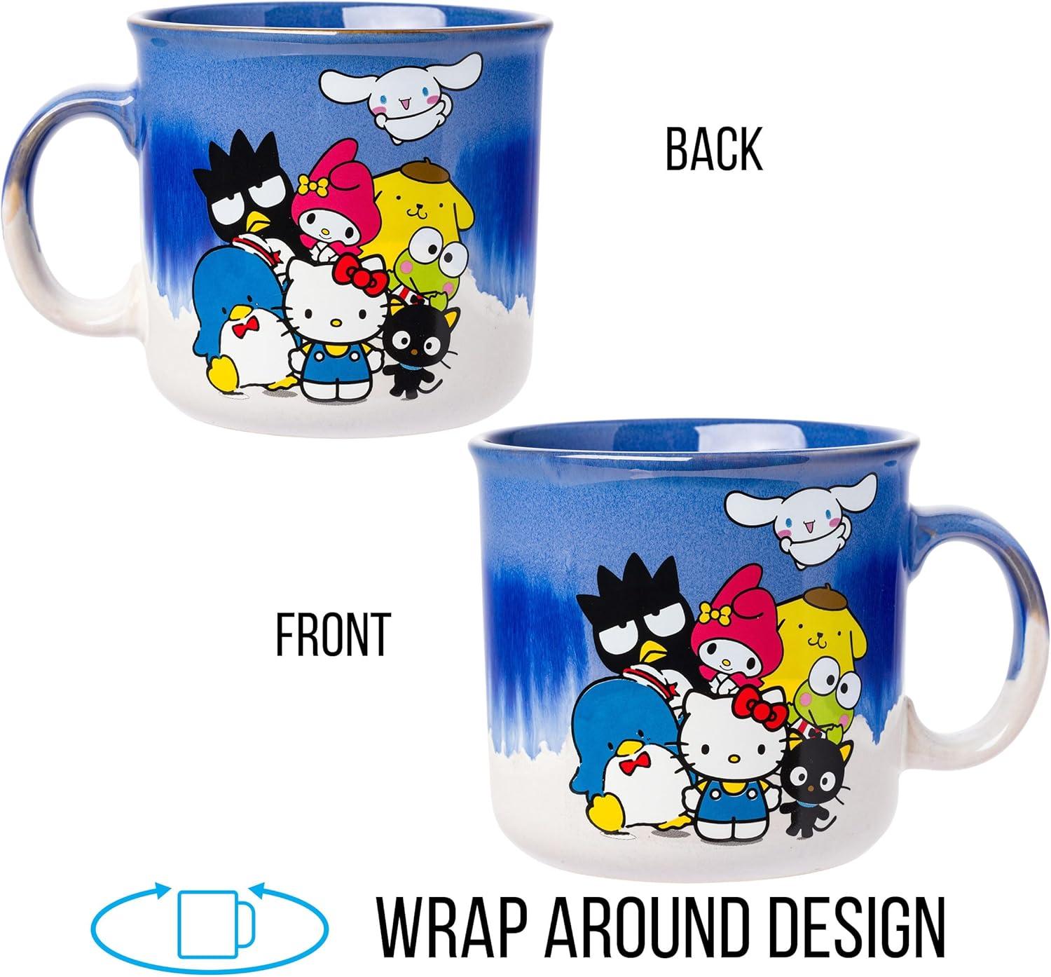 image:imageSilver Buffalo Disney Winnie the Pooh Bees and Honey Reactive Glaze Ceramic Camper Mug 20 OuncesHello Kitty and Friends