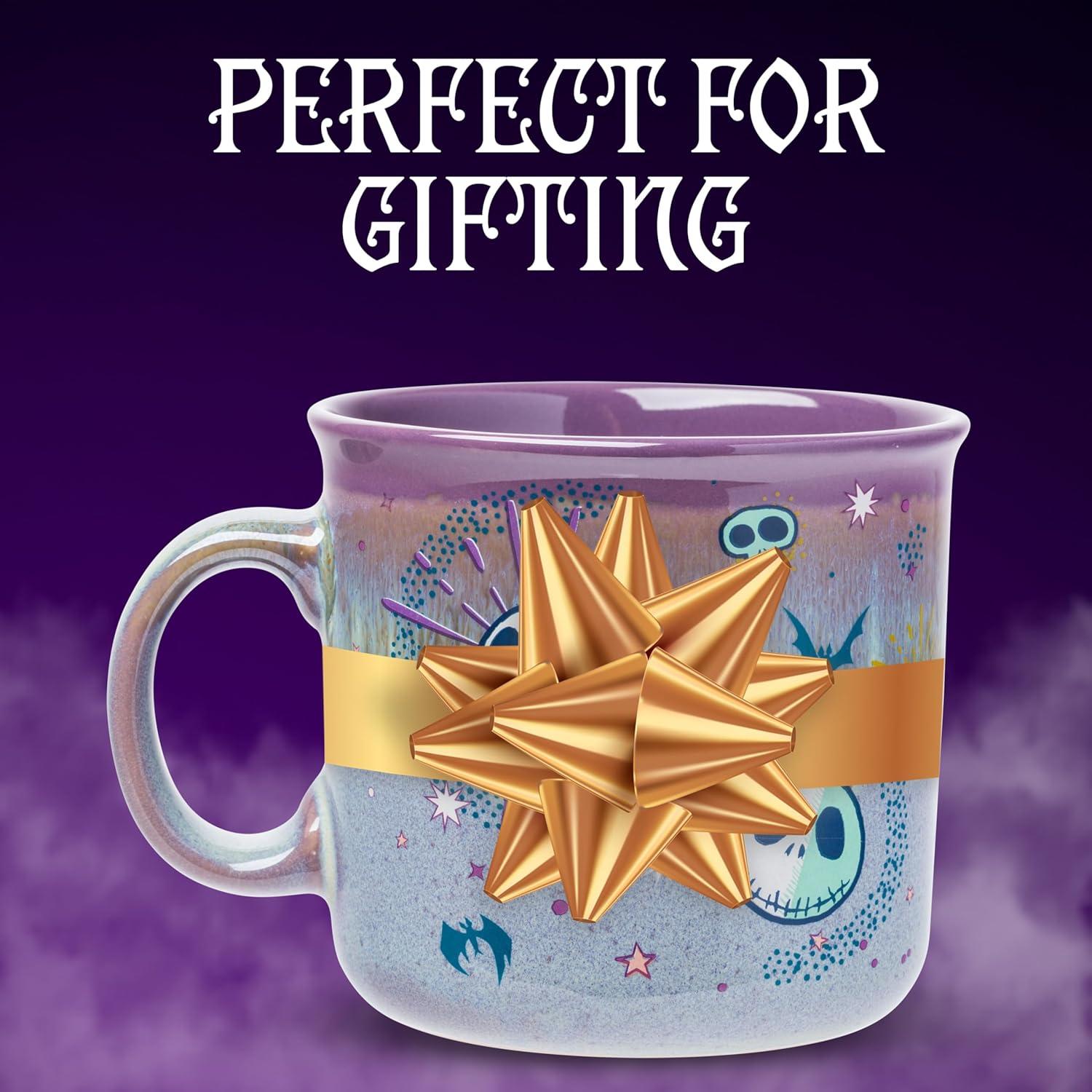 image:imageSilver Buffalo Disney Winnie the Pooh Bees and Honey Reactive Glaze Ceramic Camper Mug 20 OuncesNightmare Before Christmas Mystic Opulence