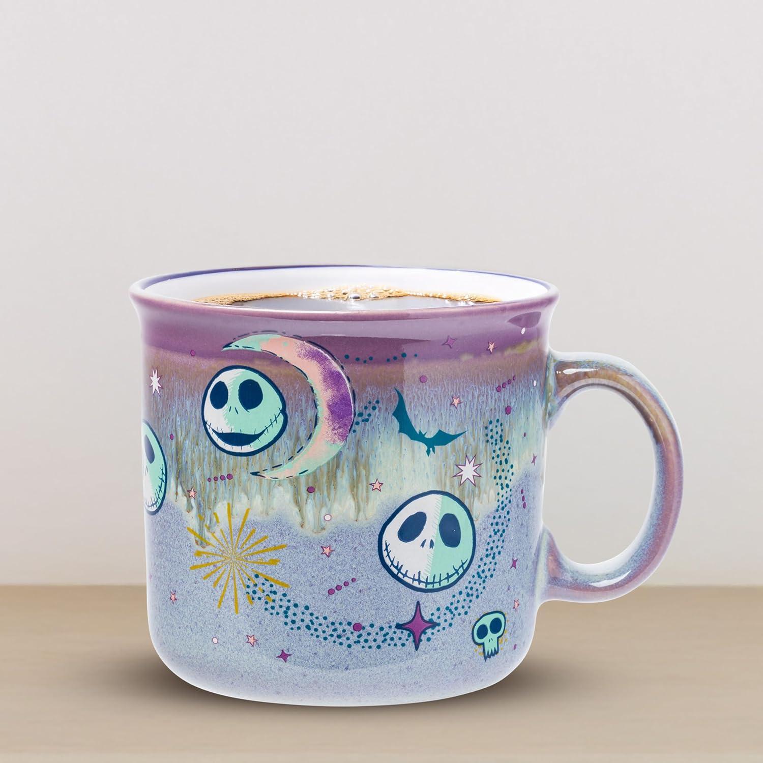 image:imageSilver Buffalo Disney Winnie the Pooh Bees and Honey Reactive Glaze Ceramic Camper Mug 20 OuncesNightmare Before Christmas Mystic Opulence