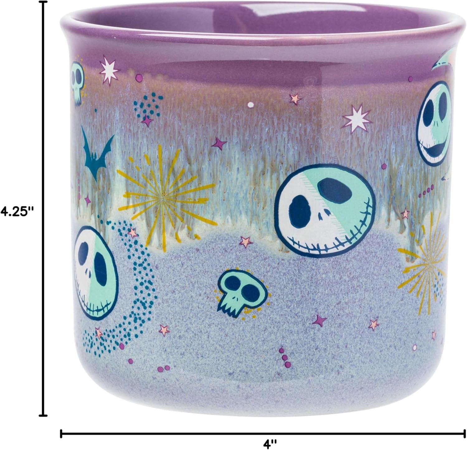 image:imageSilver Buffalo Disney Winnie the Pooh Bees and Honey Reactive Glaze Ceramic Camper Mug 20 OuncesNightmare Before Christmas Mystic Opulence