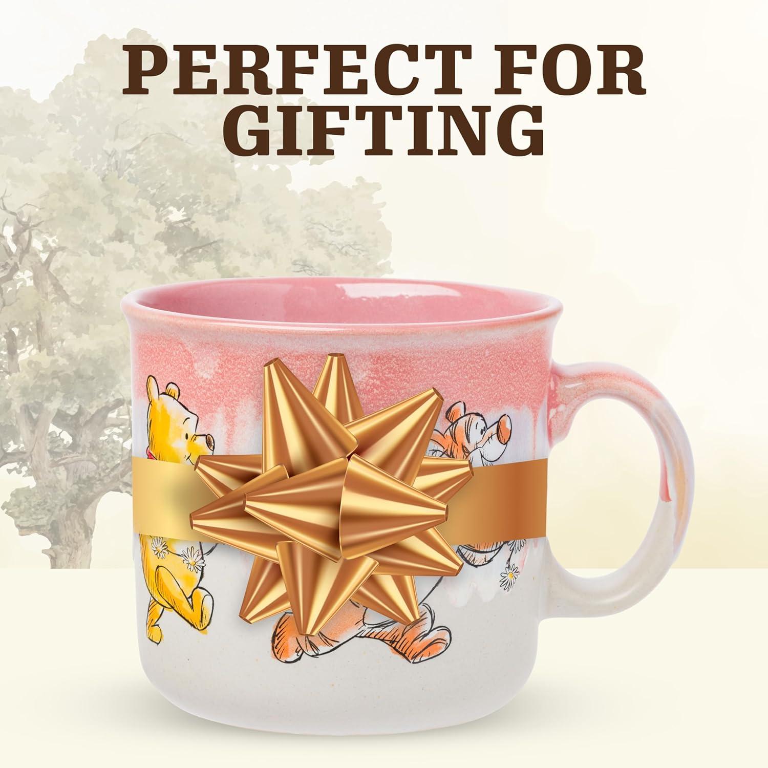image:imageSilver Buffalo Disney Winnie the Pooh Bees and Honey Reactive Glaze Ceramic Camper Mug 20 OuncesWinnie the Pooh Group