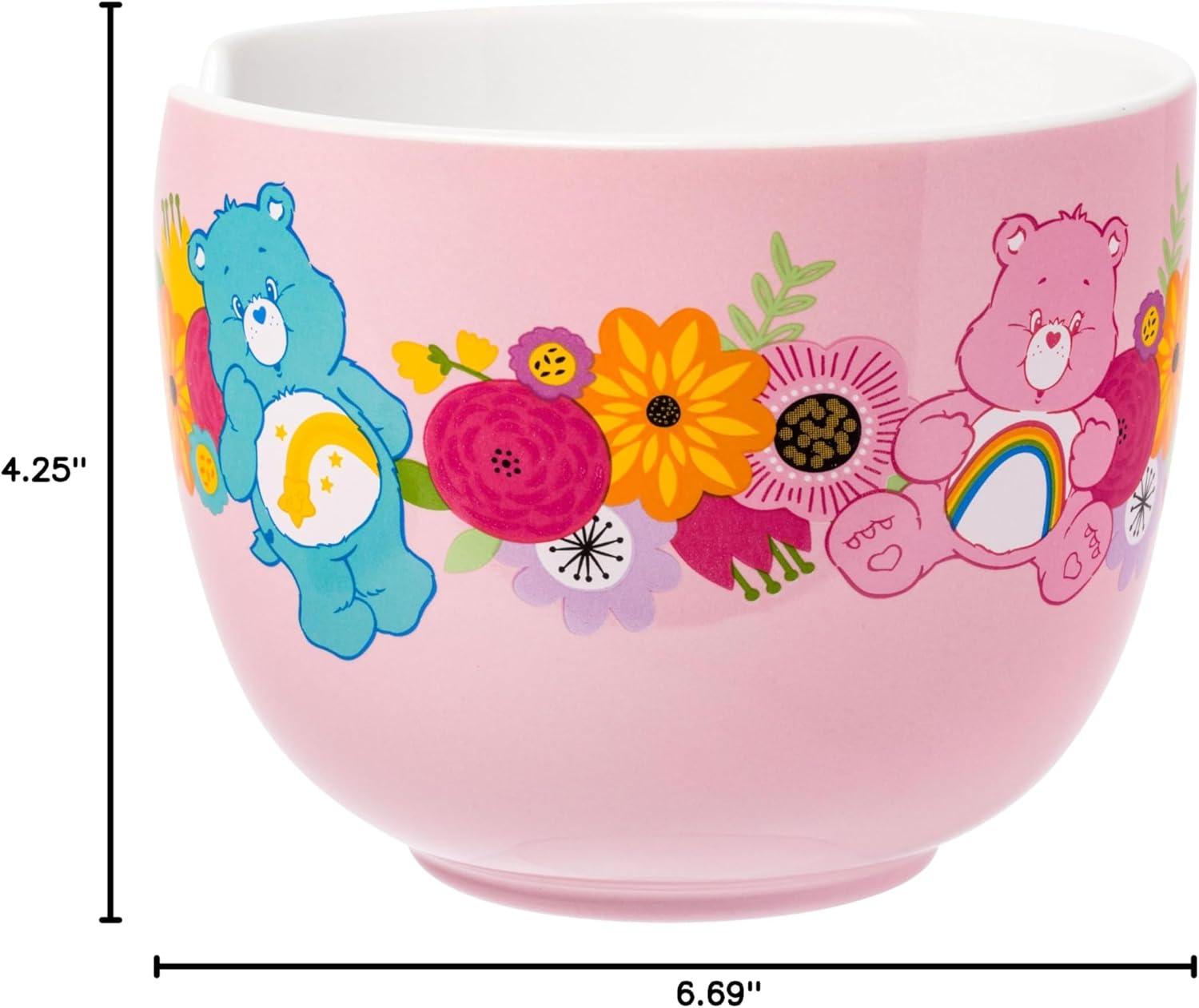 image:imageSilver Buffalo Pokemon Cute Fruit Doodles Featuring Pikachu Ceramic Ramen Noodle Rice Bowl with Chopsticks and Spoon Microwave Safe 20 OuncesCare Bears Spring Floral Spoon