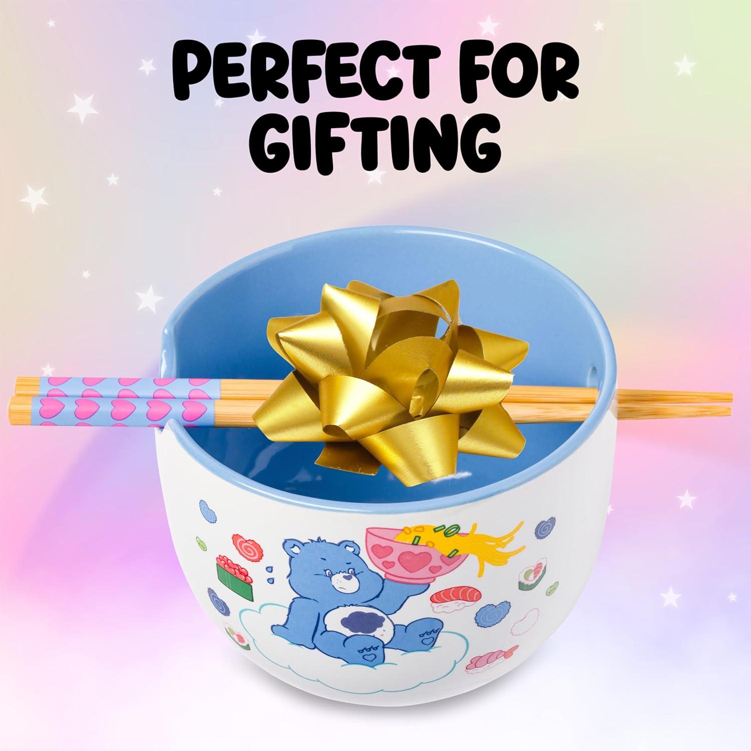 image:imageSilver Buffalo Pokemon Cute Fruit Doodles Featuring Pikachu Ceramic Ramen Noodle Rice Bowl with Chopsticks and Spoon Microwave Safe 20 OuncesCare Bears Ramen and Sushi
