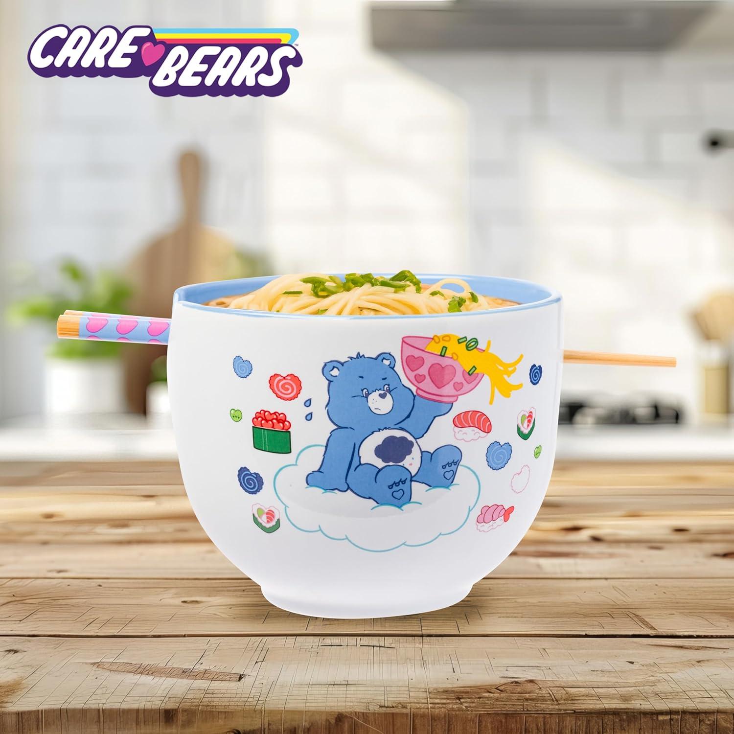 image:imageSilver Buffalo Pokemon Cute Fruit Doodles Featuring Pikachu Ceramic Ramen Noodle Rice Bowl with Chopsticks and Spoon Microwave Safe 20 OuncesCare Bears Ramen and Sushi