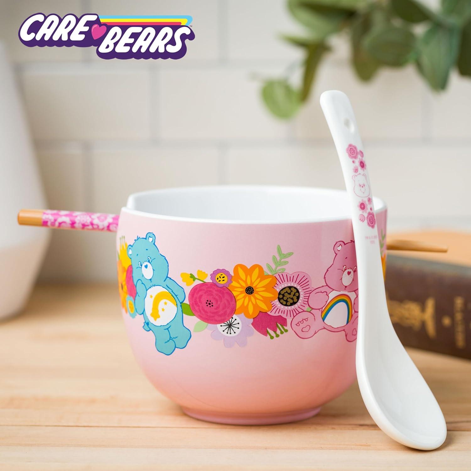 image:imageSilver Buffalo Pokemon Cute Fruit Doodles Featuring Pikachu Ceramic Ramen Noodle Rice Bowl with Chopsticks and Spoon Microwave Safe 20 OuncesCare Bears Spring Floral Spoon