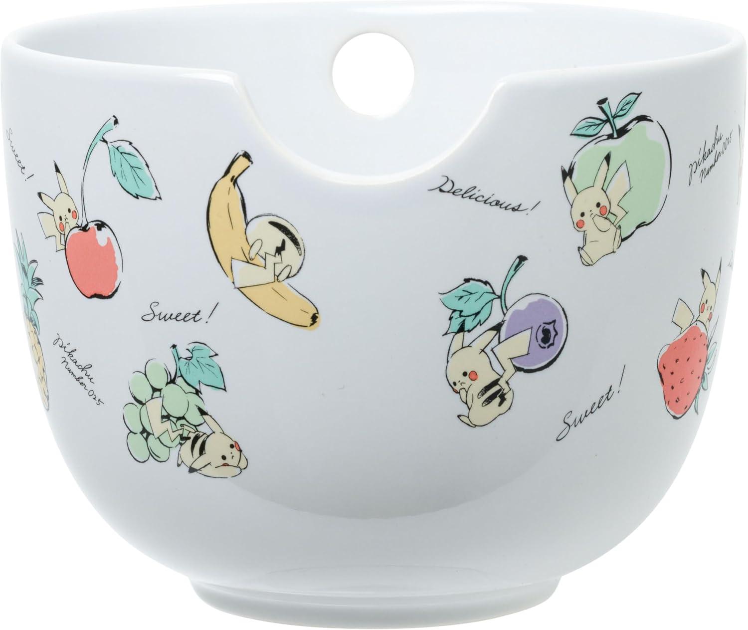 image:imageSilver Buffalo Pokemon Cute Fruit Doodles Featuring Pikachu Ceramic Ramen Noodle Rice Bowl with Chopsticks and Spoon Microwave Safe 20 OuncesPokemon Pikachu Fruits Spoon