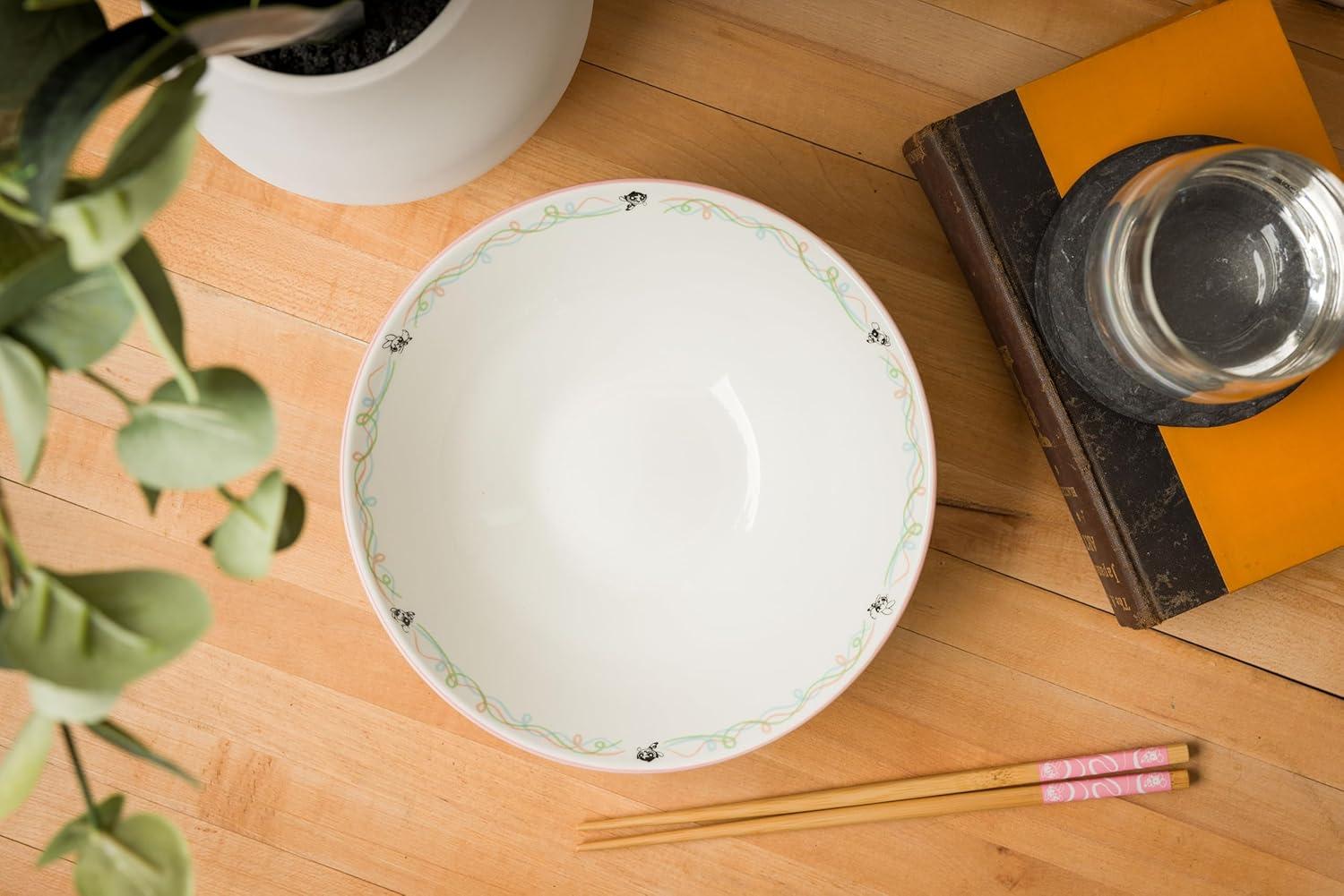image:imageSilver Buffalo Pokemon Cute Fruit Doodles Featuring Pikachu Ceramic Ramen Noodle Rice Bowl with Chopsticks and Spoon Microwave Safe 20 OuncesPowerpuff Girls Big