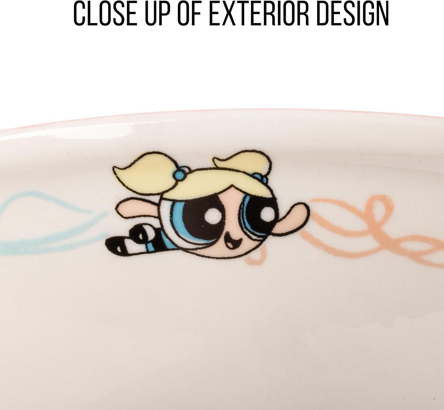 image:imageSilver Buffalo Pokemon Cute Fruit Doodles Featuring Pikachu Ceramic Ramen Noodle Rice Bowl with Chopsticks and Spoon Microwave Safe 20 OuncesPowerpuff Girls Big