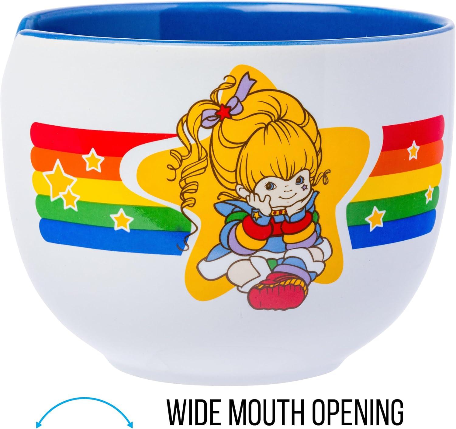 image:imageSilver Buffalo Pokemon Cute Fruit Doodles Featuring Pikachu Ceramic Ramen Noodle Rice Bowl with Chopsticks and Spoon Microwave Safe 20 OuncesRainbow Brite