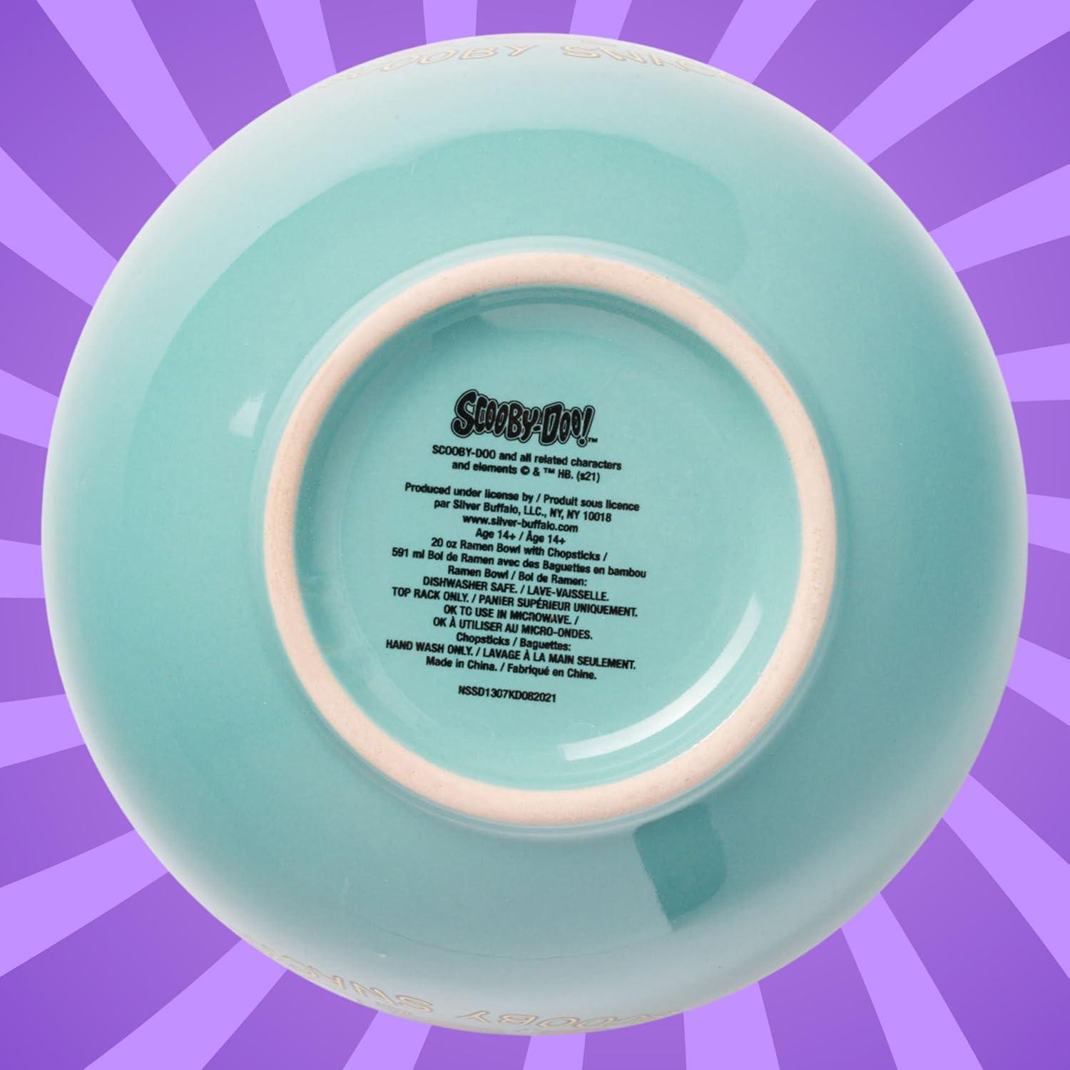 image:imageSilver Buffalo Pokemon Cute Fruit Doodles Featuring Pikachu Ceramic Ramen Noodle Rice Bowl with Chopsticks and Spoon Microwave Safe 20 OuncesScooby Doo Scooby Snacks