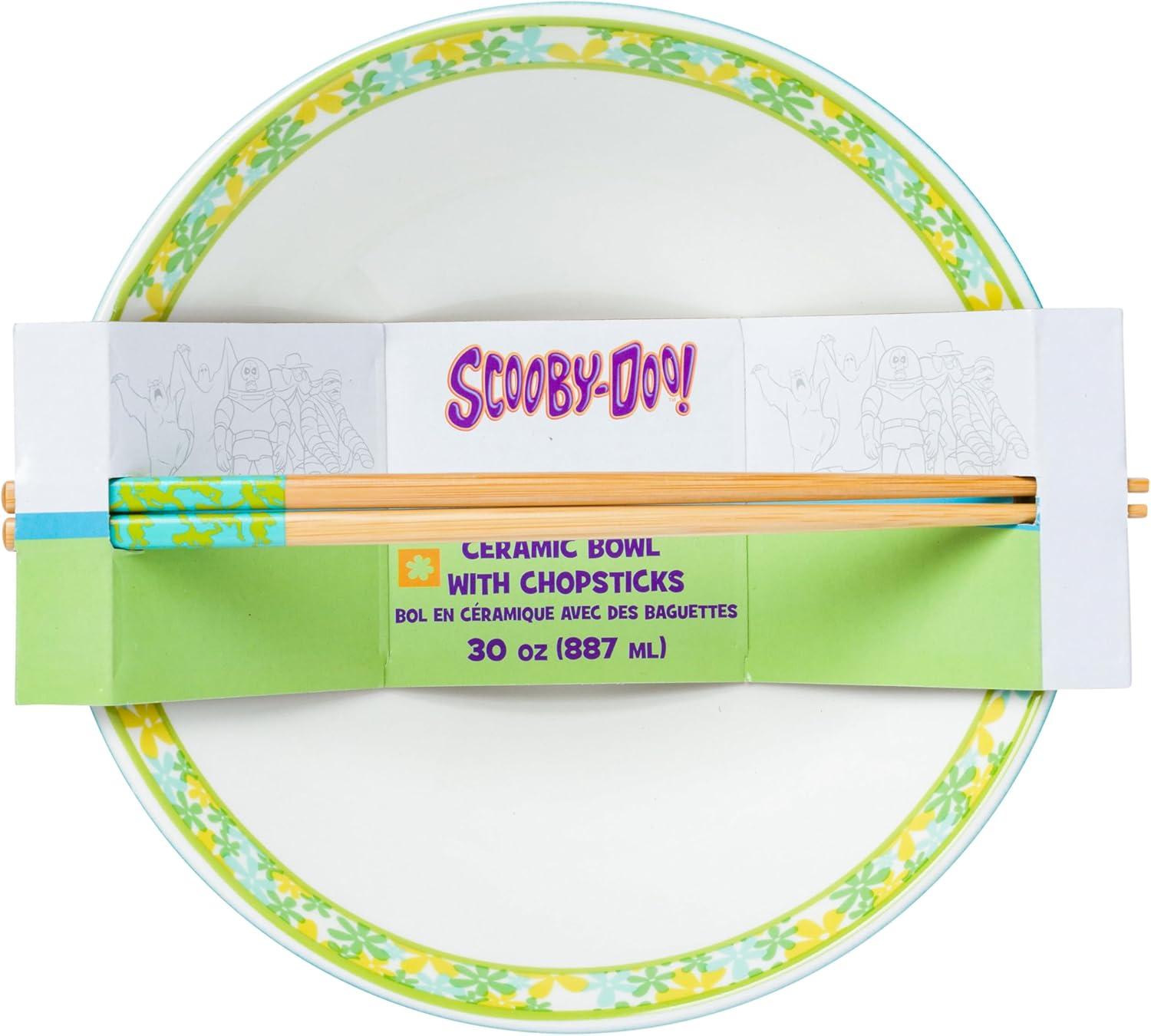 image:imageSilver Buffalo Pokemon Cute Fruit Doodles Featuring Pikachu Ceramic Ramen Noodle Rice Bowl with Chopsticks and Spoon Microwave Safe 20 OuncesScooby Doo Group Groovy Big
