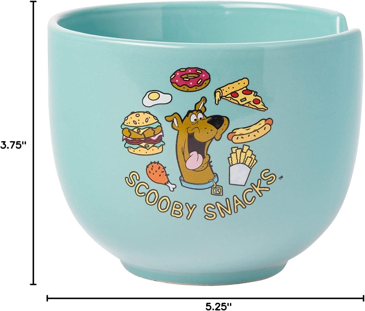 image:imageSilver Buffalo Pokemon Cute Fruit Doodles Featuring Pikachu Ceramic Ramen Noodle Rice Bowl with Chopsticks and Spoon Microwave Safe 20 OuncesScooby Doo Scooby Snacks
