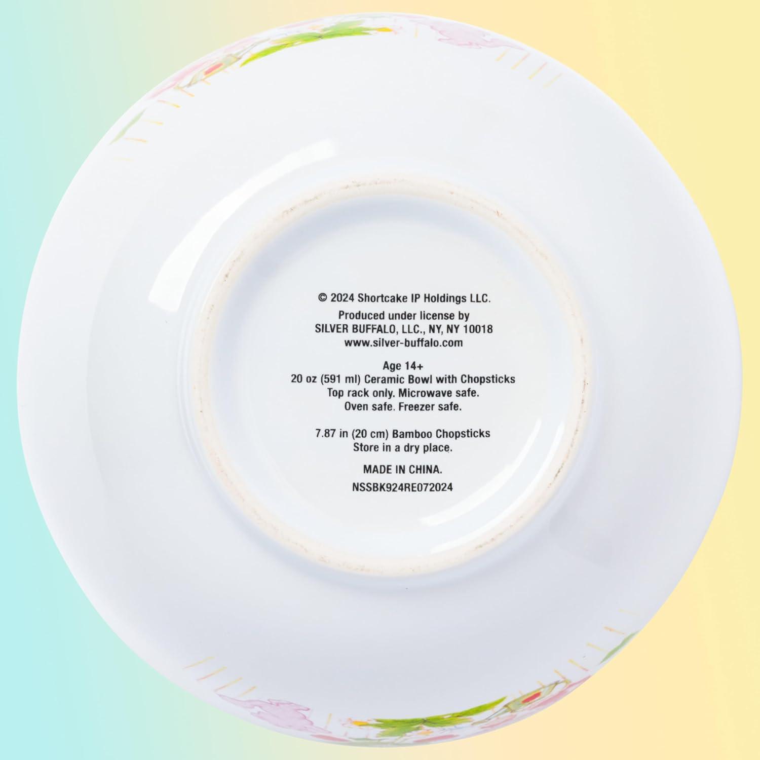 image:imageSilver Buffalo Pokemon Cute Fruit Doodles Featuring Pikachu Ceramic Ramen Noodle Rice Bowl with Chopsticks and Spoon Microwave Safe 20 OuncesStrawberry Shortcake A Little Love Spoon