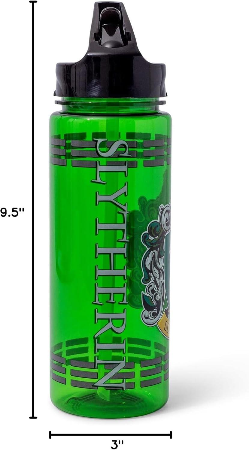 image:imageSilver Buffalo Pokemon Featuring Pikachu Bulbasaur Charmander Squirtle and Snorlax Tritan Water Bottle with Flip Straw 20 OuncesHarry Potter Slytherin Crest