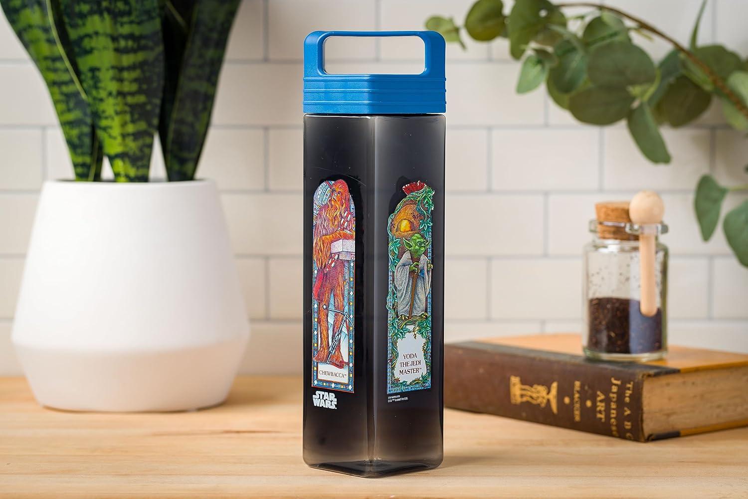 image:imageSilver Buffalo Pokemon Featuring Pikachu Bulbasaur Charmander Squirtle and Snorlax Tritan Water Bottle with Flip Straw 20 OuncesStar Wars Mosaic Square
