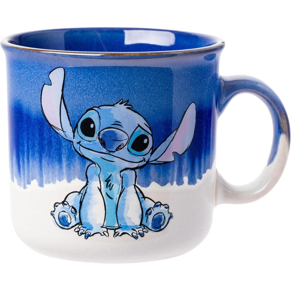 image:imageSilver Buffalo Disney Winnie the Pooh Bees and Honey Reactive Glaze Ceramic Camper Mug 20 OuncesLilo and Stitch Ohana Means Family