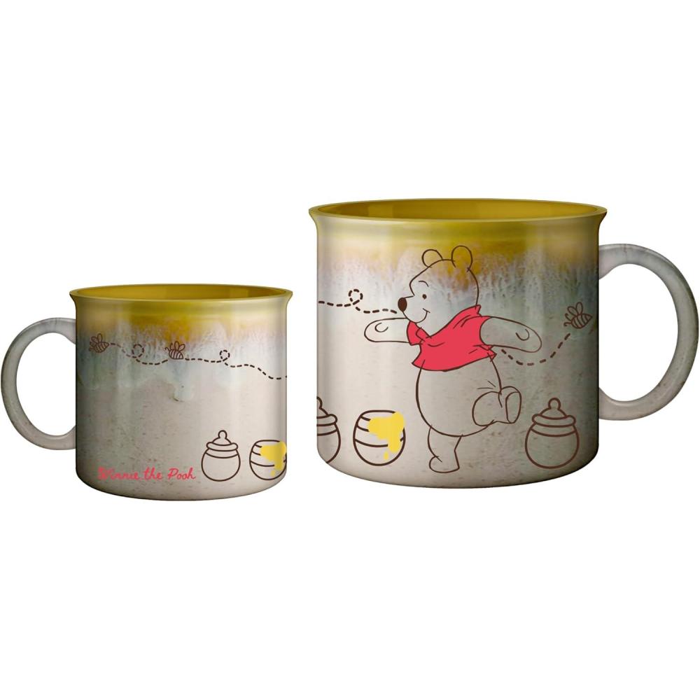 image:imageSilver Buffalo Disney Winnie the Pooh Bees and Honey Reactive Glaze Ceramic Camper Mug 20 OuncesWinnie the Pooh Honey