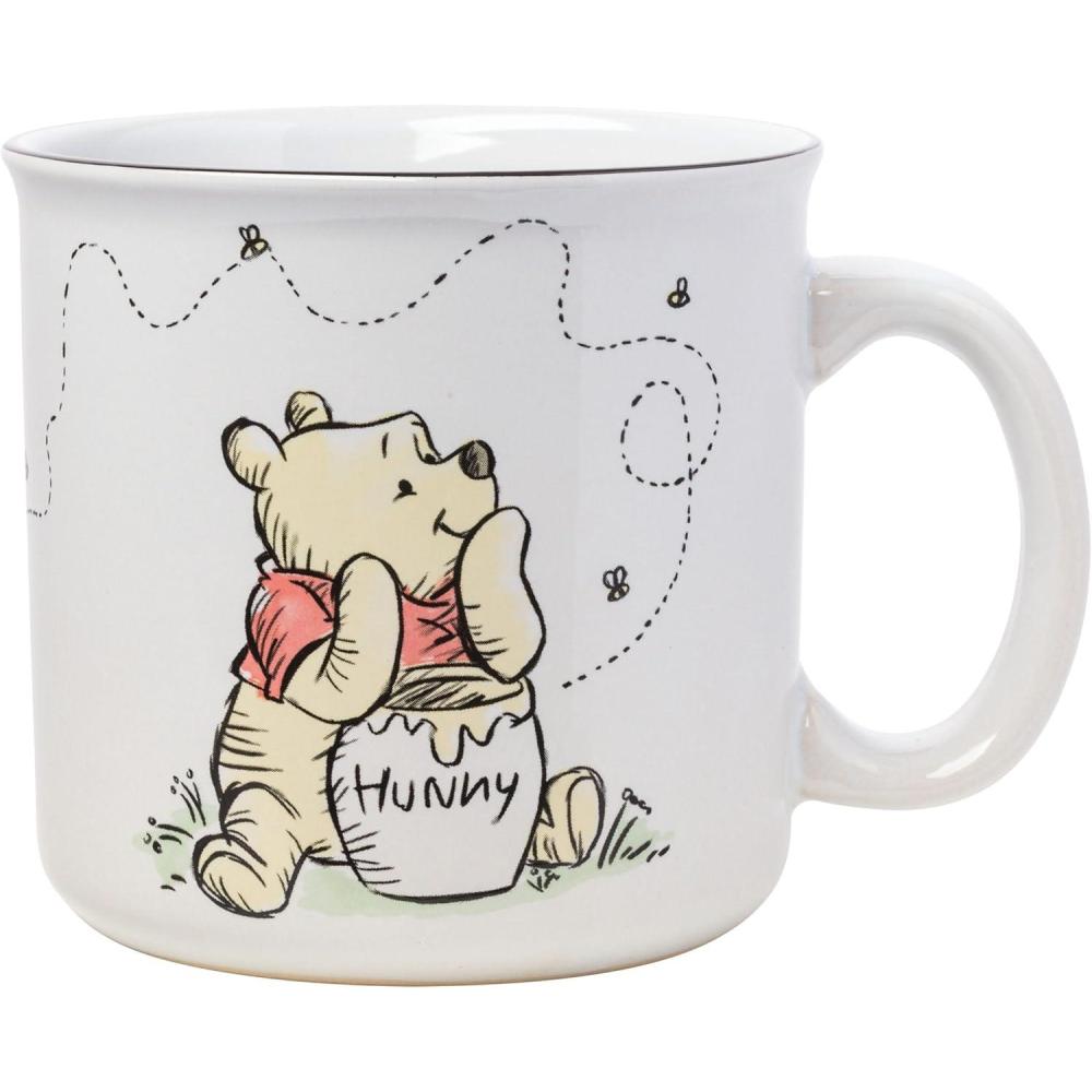 image:imageSilver Buffalo Disney Winnie the Pooh Here for the Hunny Honey Jumbo Ceramic Mug 25 OuncesBut First Honey 20 Ounces