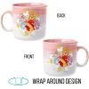Silver Buffalo Disney Winnie the Pooh Bees and Honey Reactive Glaze Ceramic Camper Mug, 20 Ounces(Care Bears Group Heart Rainbow)