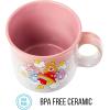 Silver Buffalo Disney Winnie the Pooh Bees and Honey Reactive Glaze Ceramic Camper Mug, 20 Ounces(Care Bears Group Heart Rainbow)