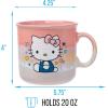 Silver Buffalo Disney Winnie the Pooh Bees and Honey Reactive Glaze Ceramic Camper Mug, 20 Ounces(Hello Kitty White Icing)