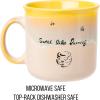 Silver Buffalo Disney Winnie the Pooh Bees and Honey Reactive Glaze Ceramic Camper Mug, 20 Ounces(Winnie the Pooh)