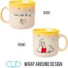 Silver Buffalo Disney Winnie the Pooh Bees and Honey Reactive Glaze Ceramic Camper Mug, 20 Ounces(Winnie the Pooh)