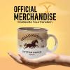 Silver Buffalo Disney Winnie the Pooh Bees and Honey Reactive Glaze Ceramic Camper Mug, 20 Ounces(Yellowstone Dutton Ranch Montana)