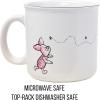 Silver Buffalo Disney Winnie the Pooh Here for the Hunny Honey Jumbo Ceramic Mug, 25 Ounces(But First  Honey (20 Ounces))