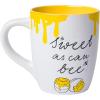 Silver Buffalo Disney Winnie the Pooh Here for the Hunny Honey Jumbo Ceramic Mug, 25 Ounces(Sweet As Can Bee (25 Ounces))