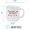Silver Buffalo Grey’s Anatomy You’re My Person Ceramic Camper Mug, 20 Ounces