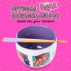 Silver Buffalo Pokemon Cute Fruit Doodles Featuring Pikachu Ceramic Ramen Noodle Rice Bowl with Chopsticks and Spoon, Microwave Safe, 20 Ounces(Bratz)