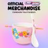 Silver Buffalo Pokemon Cute Fruit Doodles Featuring Pikachu Ceramic Ramen Noodle Rice Bowl with Chopsticks and Spoon, Microwave Safe, 20 Ounces(Care Bears Spring Floral Spoon)