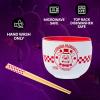 Silver Buffalo Pokemon Cute Fruit Doodles Featuring Pikachu Ceramic Ramen Noodle Rice Bowl with Chopsticks and Spoon, Microwave Safe, 20 Ounces(Five Night at Freddy’s Fazbear Pizza)