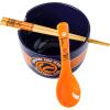 Silver Buffalo Pokemon Cute Fruit Doodles Featuring Pikachu Ceramic Ramen Noodle Rice Bowl with Chopsticks and Spoon, Microwave Safe, 20 Ounces(Haikyu!!)