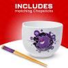 Silver Buffalo Pokemon Cute Fruit Doodles Featuring Pikachu Ceramic Ramen Noodle Rice Bowl with Chopsticks and Spoon, Microwave Safe, 20 Ounces(Pokemon Gengar)