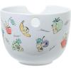 Silver Buffalo Pokemon Cute Fruit Doodles Featuring Pikachu Ceramic Ramen Noodle Rice Bowl with Chopsticks and Spoon, Microwave Safe, 20 Ounces(Pokemon Pikachu Fruits Spoon)