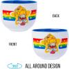 Silver Buffalo Pokemon Cute Fruit Doodles Featuring Pikachu Ceramic Ramen Noodle Rice Bowl with Chopsticks and Spoon, Microwave Safe, 20 Ounces(Rainbow Brite)