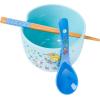 Silver Buffalo Pokemon Cute Fruit Doodles Featuring Pikachu Ceramic Ramen Noodle Rice Bowl with Chopsticks and Spoon, Microwave Safe, 20 Ounces(Rainbow Brite and Twink Spoon)