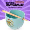Silver Buffalo Pokemon Cute Fruit Doodles Featuring Pikachu Ceramic Ramen Noodle Rice Bowl with Chopsticks and Spoon, Microwave Safe, 20 Ounces(Scooby Doo Scooby Snacks)