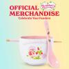 Silver Buffalo Pokemon Cute Fruit Doodles Featuring Pikachu Ceramic Ramen Noodle Rice Bowl with Chopsticks and Spoon, Microwave Safe, 20 Ounces(Strawberry Shortcake A Little Love Spoon)